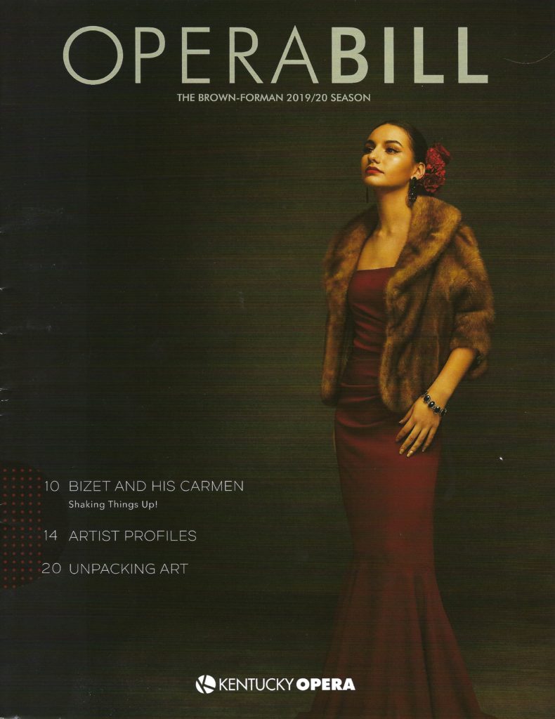 Kentucky Opera Playbill cover