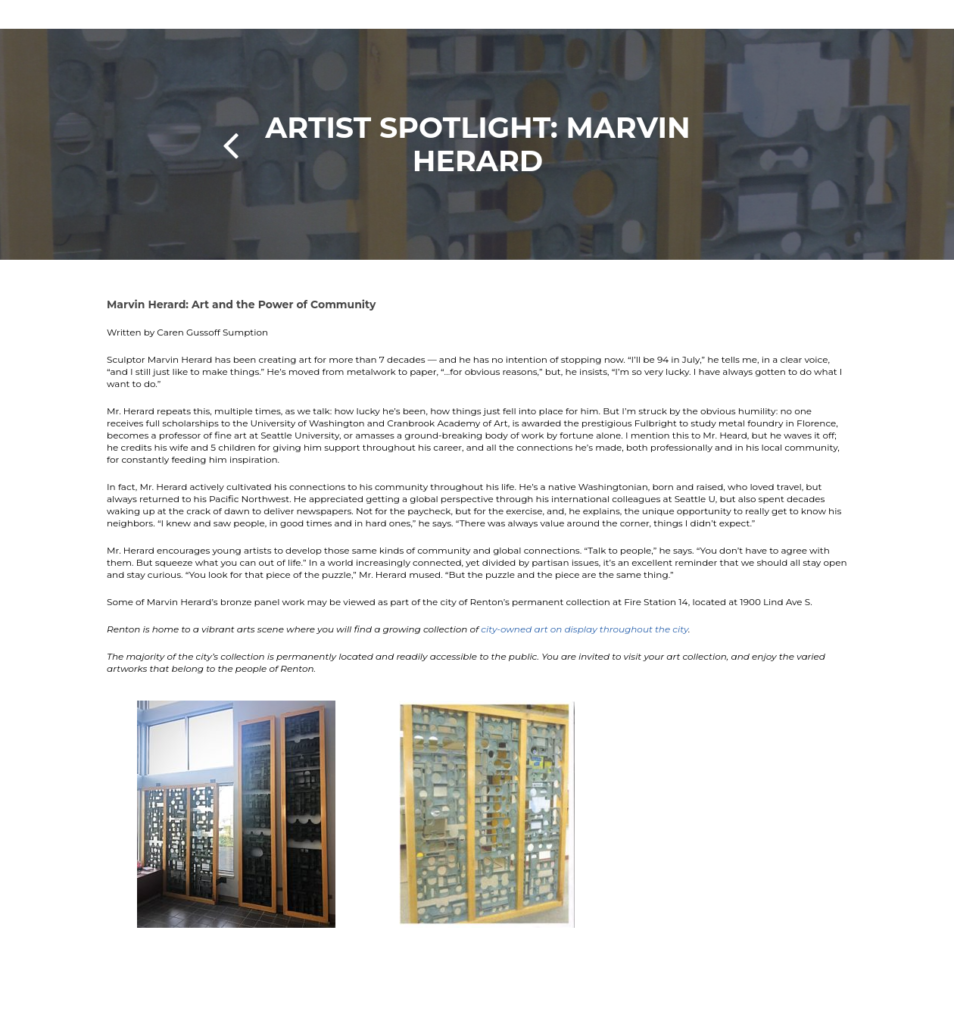 Renton Arts Commission profile